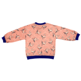  Peppelini sweater pink whale pattern Japanese sea patterns the backside