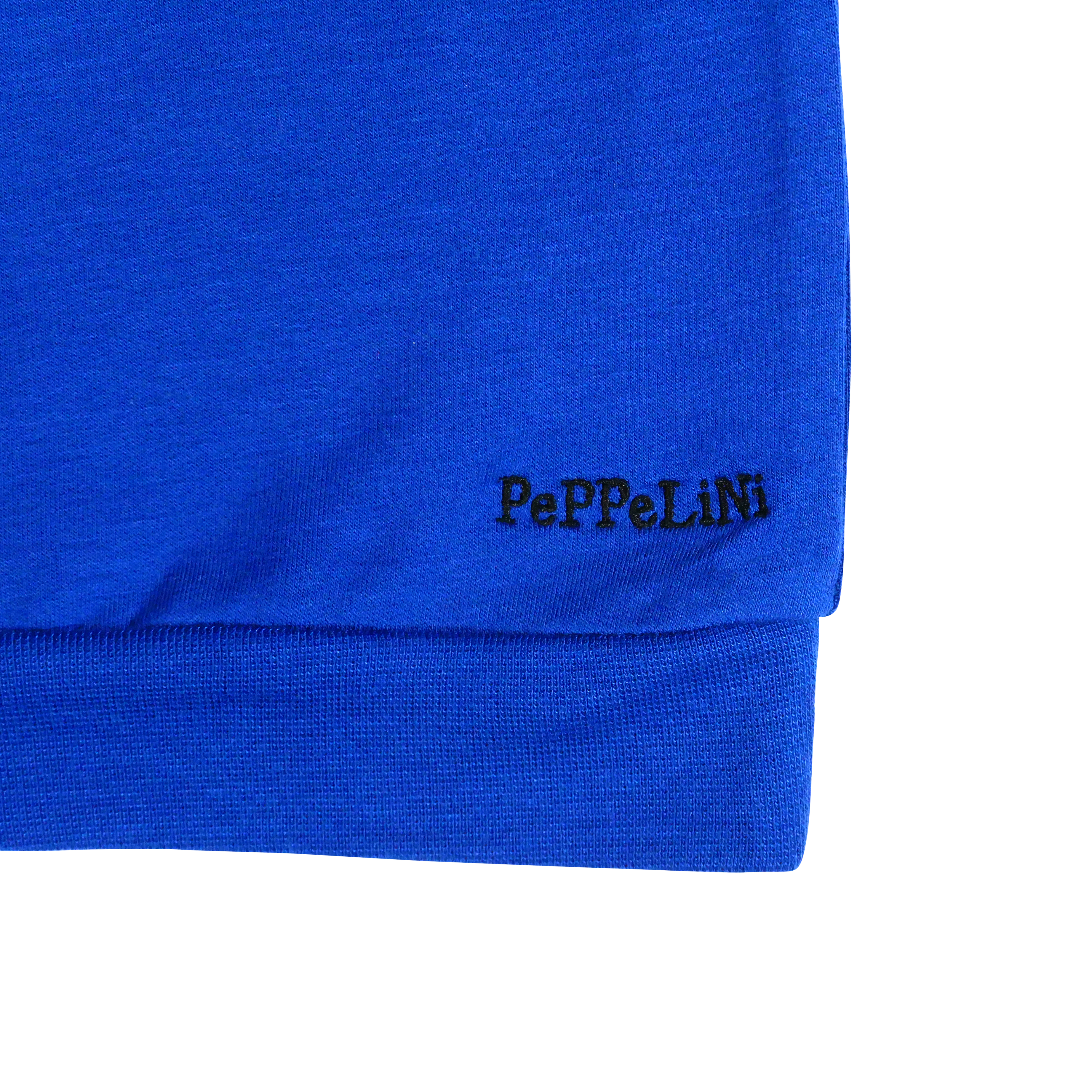 Peppelini Blue Sweatshirt Pink Whale the logo