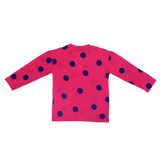 Albert longsleeve comfortable thin sweater red with dots