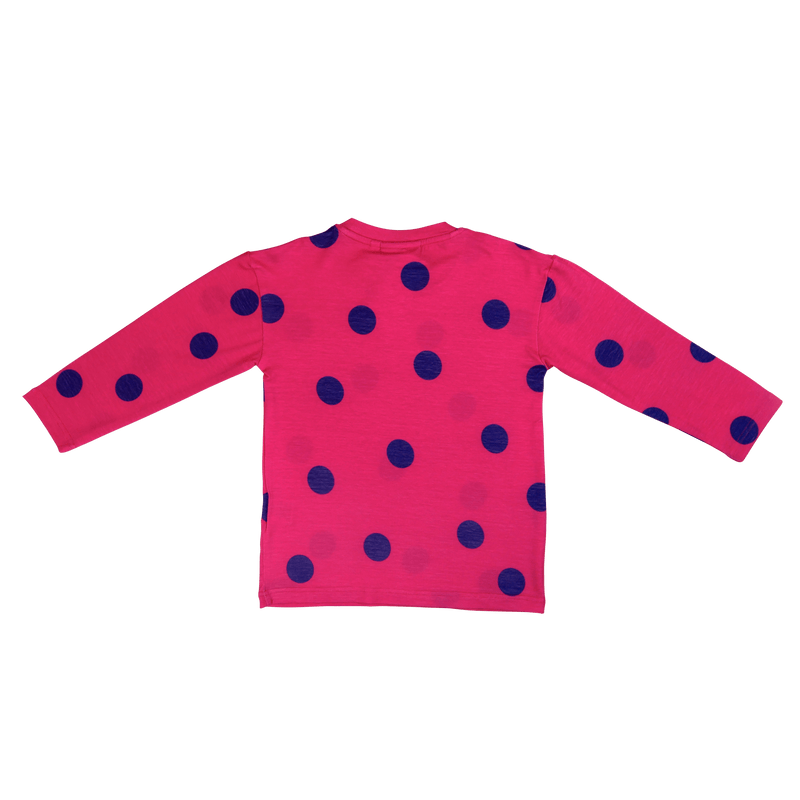 Albert longsleeve comfortable thin sweater red with dots