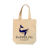 Tote bag cotton Peppelini with logo blue